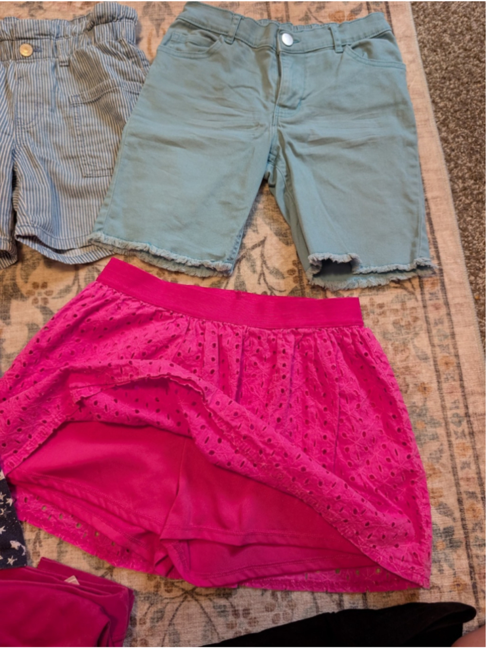 Girls Clothes Bundle Lot Size 7 Back To School shorts skirt leggings 13 Pc - Picture 2 of 5